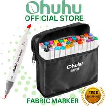 Ohuhu Dual Tip 36 Colors Permanent Fabric Markers Fabric Paint