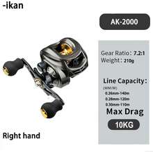 马来西亚现货 Fishing Reel Metal Baitcast Reel Max Drag10KG 19+1