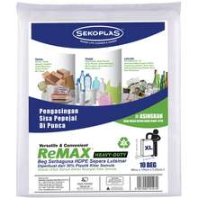 SEKOPLAS Heavy-Duty ReXTRA HDPE Garbage Bags XL (10pcs)