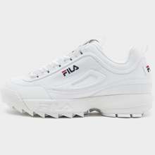 Fila contrast stitching cargo pants in white