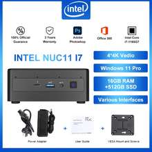 Intel NUC 11 Pro NUC11TNHi5 Home & Business Mini Desktop i5-1135G7 4-Core,  32GB RAM, 512GB PCIe SSD + 1TB HDD (2.5), Iris Xe, WiFi, Win 10 Home with