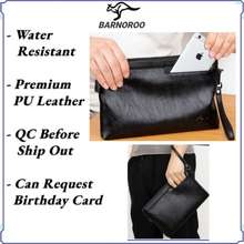 Ready Stock!! Men Clutch Bag Mens PU Hand carry Clutch Bag Long Wallet Beg  tangan