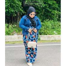 Dress hawaiian theme cheap for muslimah