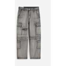 H&M - Canvas cargo trousers - Grey Medium Dusty