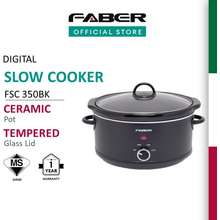 3.5L 200W Black Ceramic Digital Slow Cooker Multicooker FSC 350BK