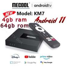 Android 11 TV Box Mecool KM2 Plus Amlogic S905X4 Google Certified Netflix  2GB RAM 16GB BT5.0 2T2R Wifi Prime HDR 10+ Set Top Box