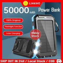Jual PowerBank 50000mAh Digital Display Ultra-thin Power Bank 100% Original  LED Light External Battery Portable