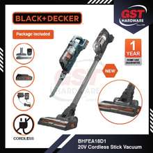 Black & Decker Bhfea18d1 Powerseries 20v Max Lithium-ion Cordless Stick  Vacuum Kit (2 Ah) : Target