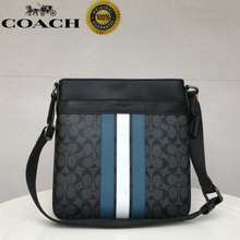 Coach crossbody bag men casual chest bag large capacity classic C pattern  back breathable mesh in stock