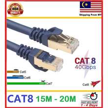 AMPCOM Ethernet Cable RJ45 Cat7 Lan Cable 1M 1.5M 2M 3M STP RJ 45 Flat