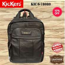 Kickers leather clearance backpack