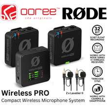 Rode Wireless Go II / Wireless Go 2 Wireless Microphone Collar Clip  Microphone With ZGCINE Charging Box