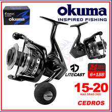 Max Drag 12.7kg - 20kg Okuma Azores Blue Spinning Fishing Reel Saltwater  Mesin Pancing TCE Tackles